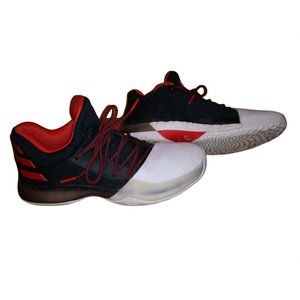 Mens Adidas Black/White/Red Signature Series Shoes 7 US